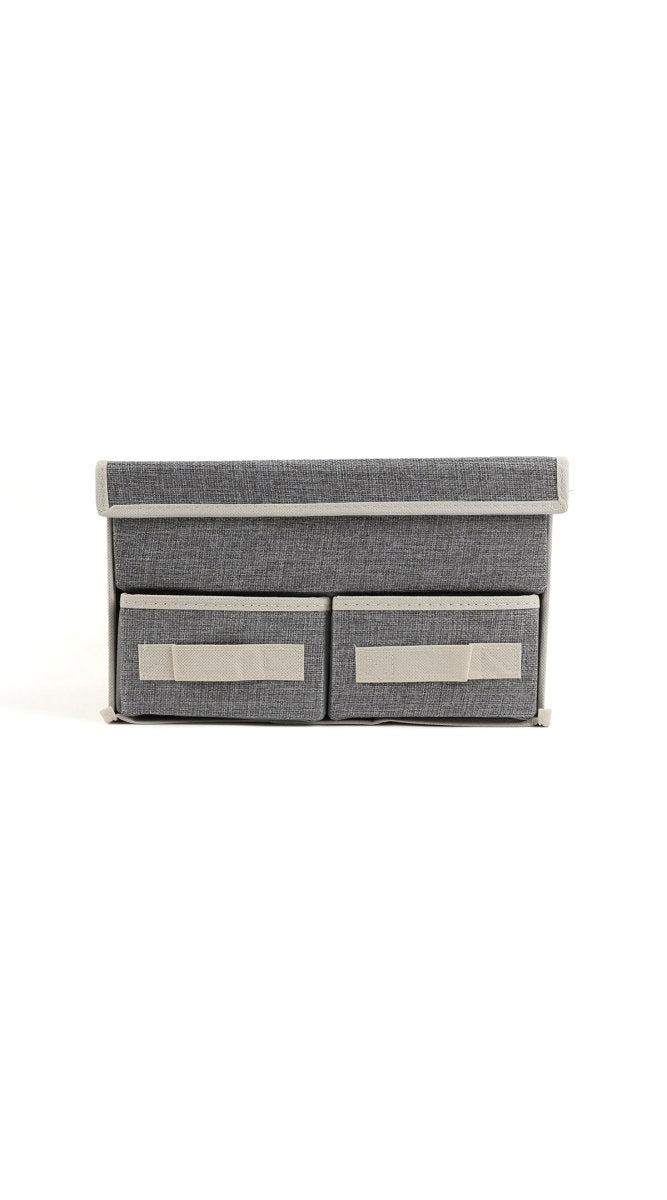 3 - Drawer Fabric Storage Box - MIDI