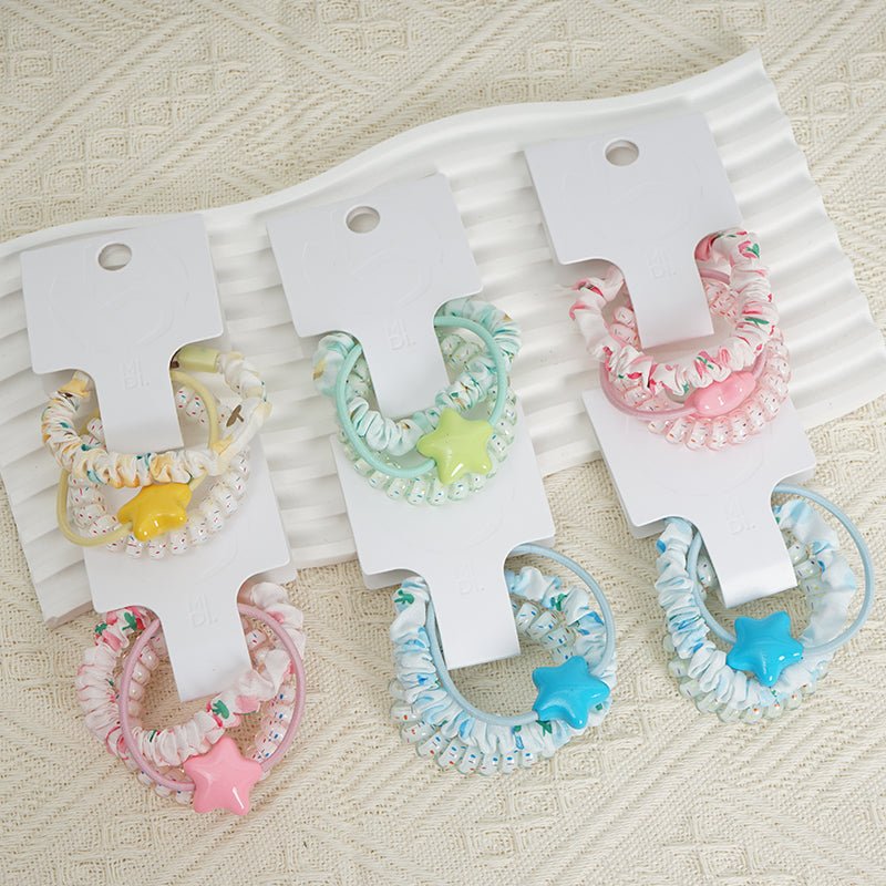 Elastic Hair Ties with Star-Shaped Charms 7