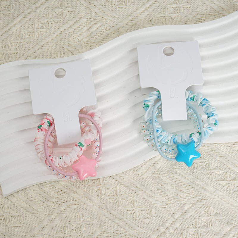 Elastic Hair Ties with Star-Shaped Charms 5