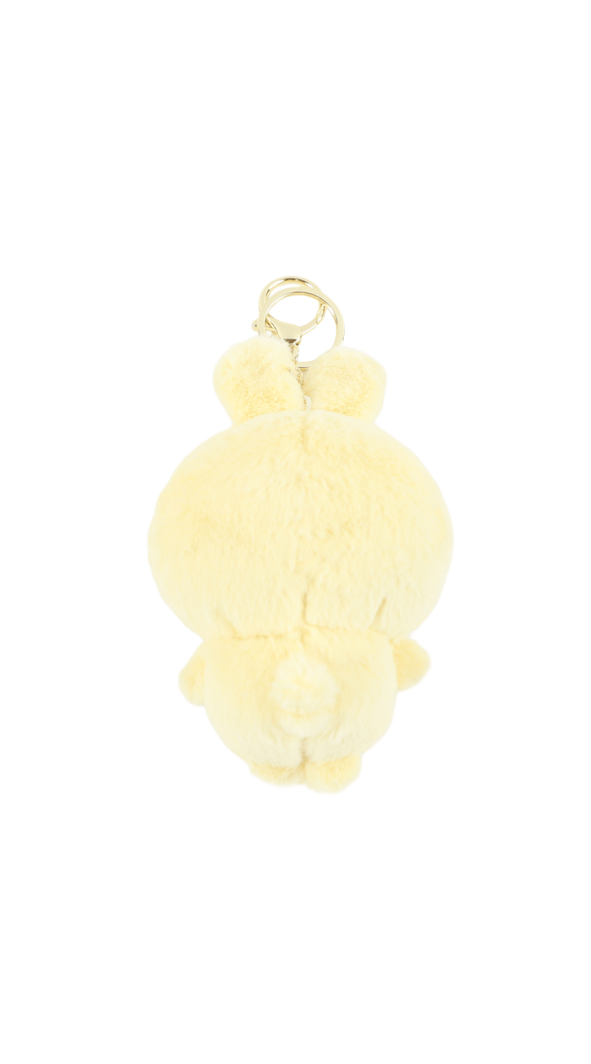 Yellow plush pajama character with gold key ring
