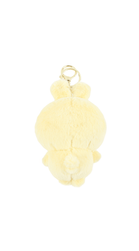 Yellow plush pajama character with gold key ring