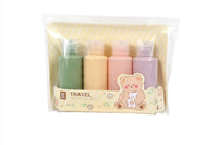 4 Pcs Pastel Travel Bottles Set - MIDI