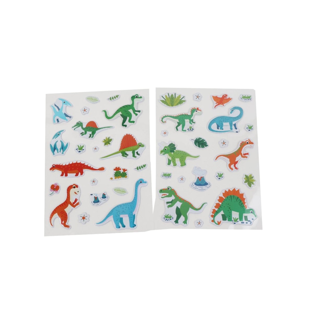 40pc Puffy Dinosaur Stickers - MIDI
