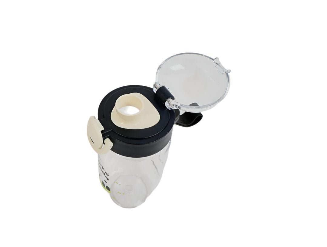 450ml Cute Panda Plastic Water Bottle with Snap Lid 2