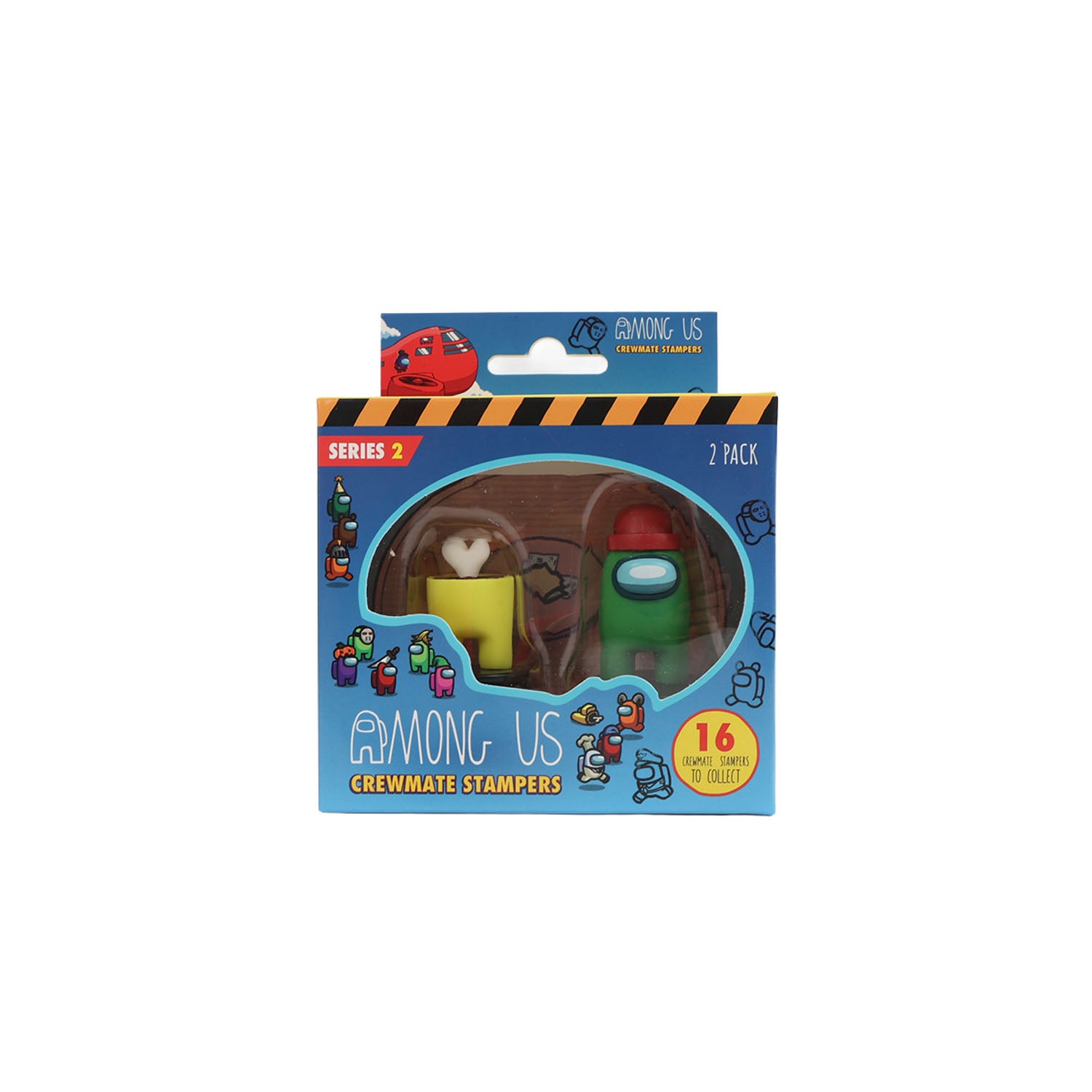 AMONG US CREWMATE STAMPERS TWO PACK WINDOW BOX  - 16 STYLES