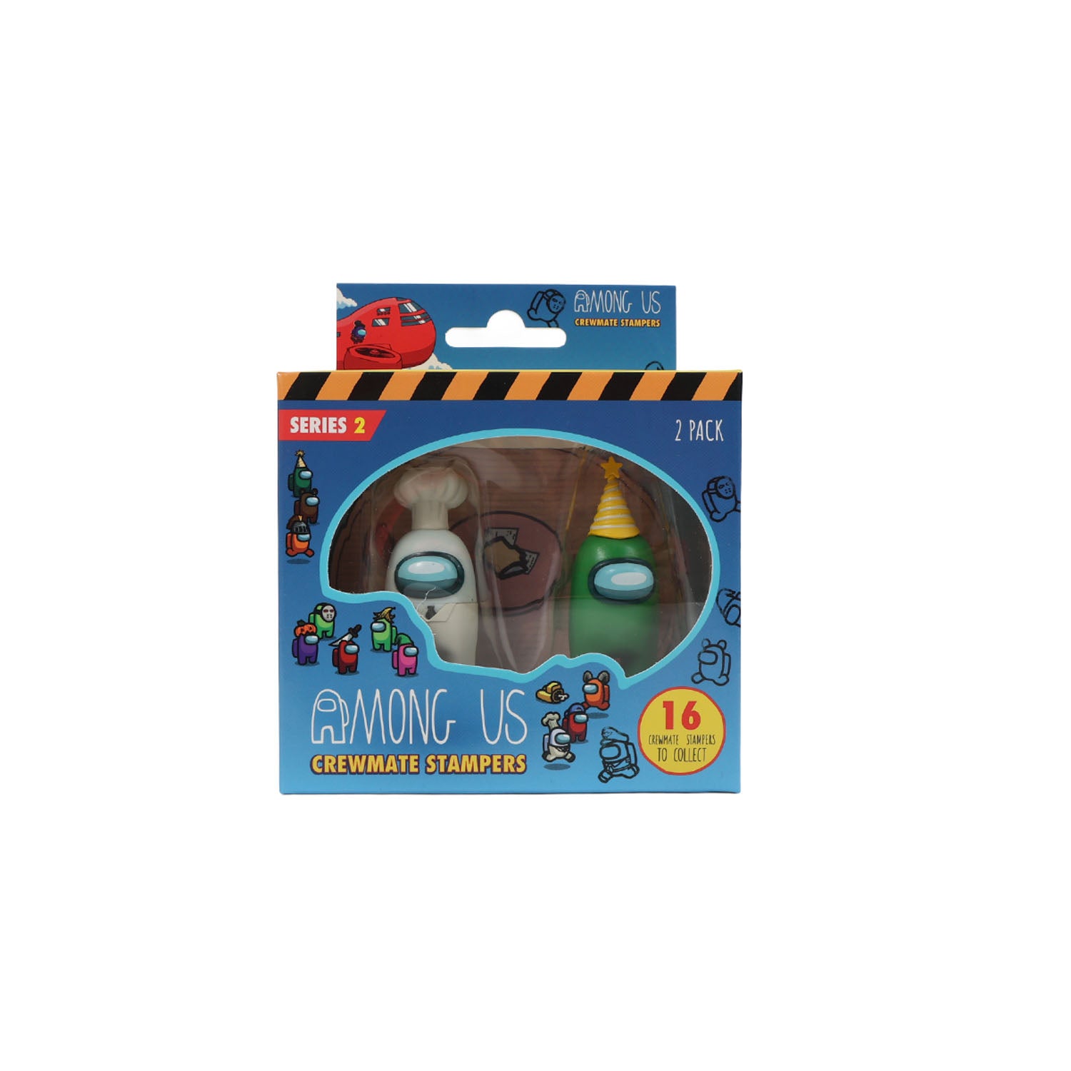AMONG US CREWMATE STAMPERS TWO PACK WINDOW BOX  - 16 STYLES