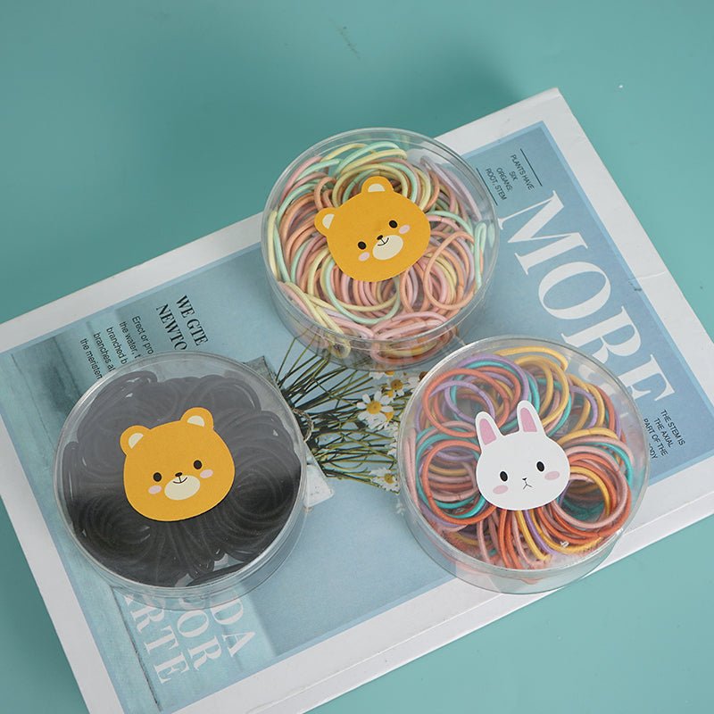Elastic Hair Ties with Cartoon Design Case 8