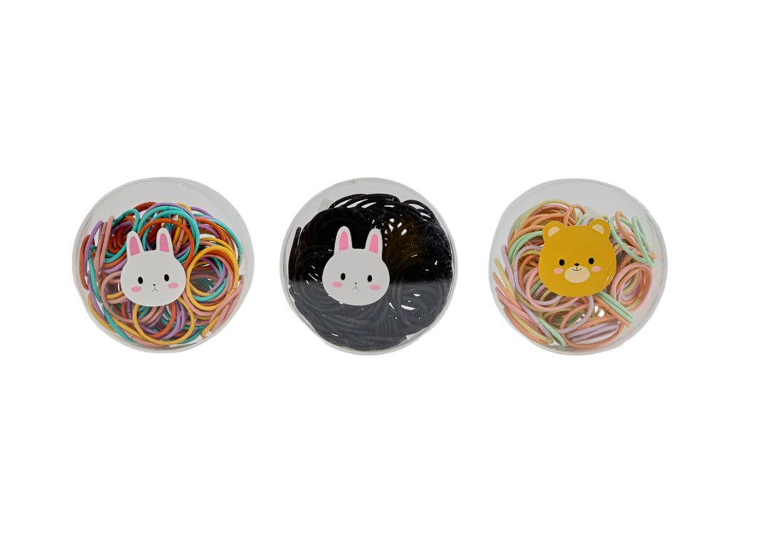 Elastic Hair Ties with Cartoon Design Case 6