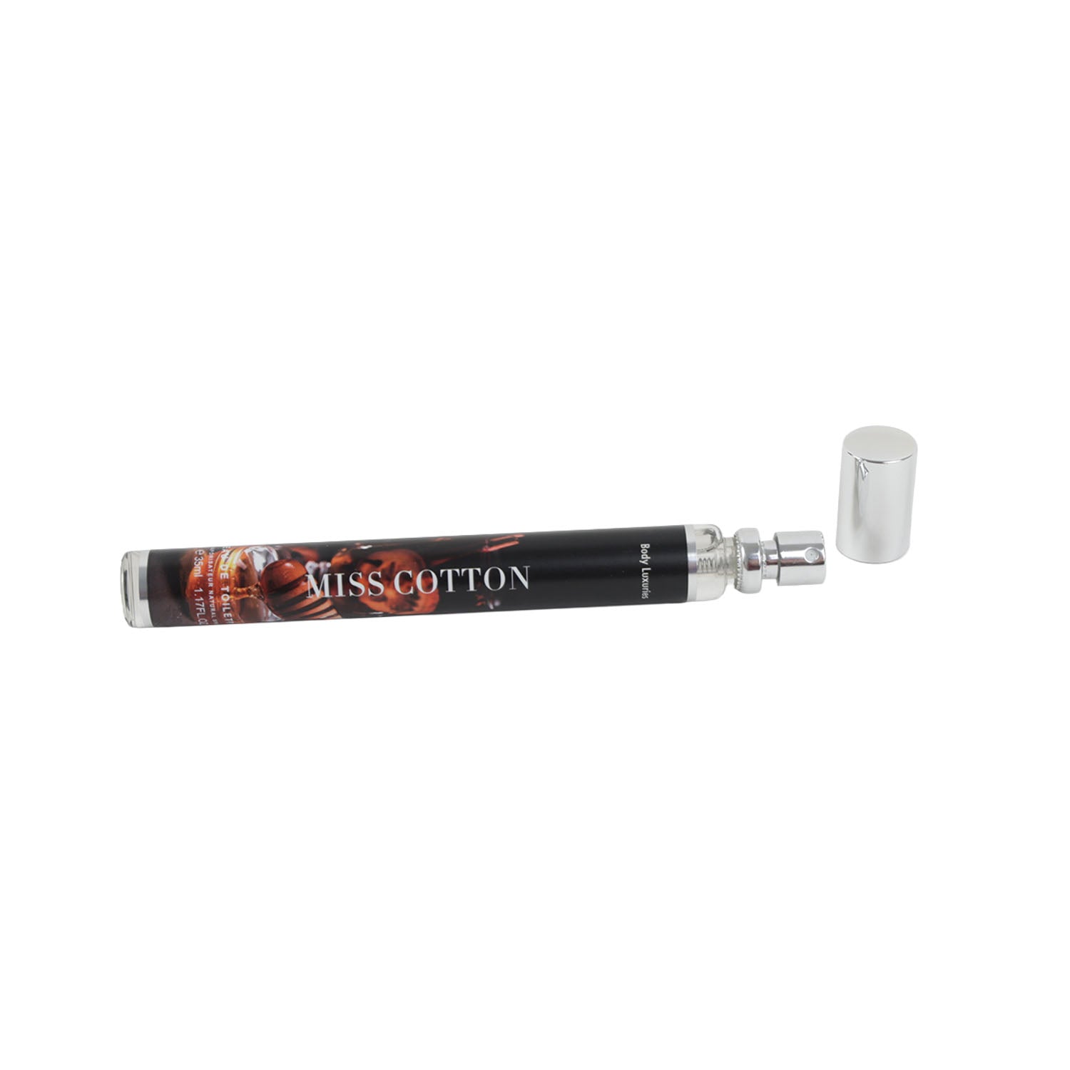 35 ml eau de toilette spray bottle with clear atomizer cap, MISS COTTON