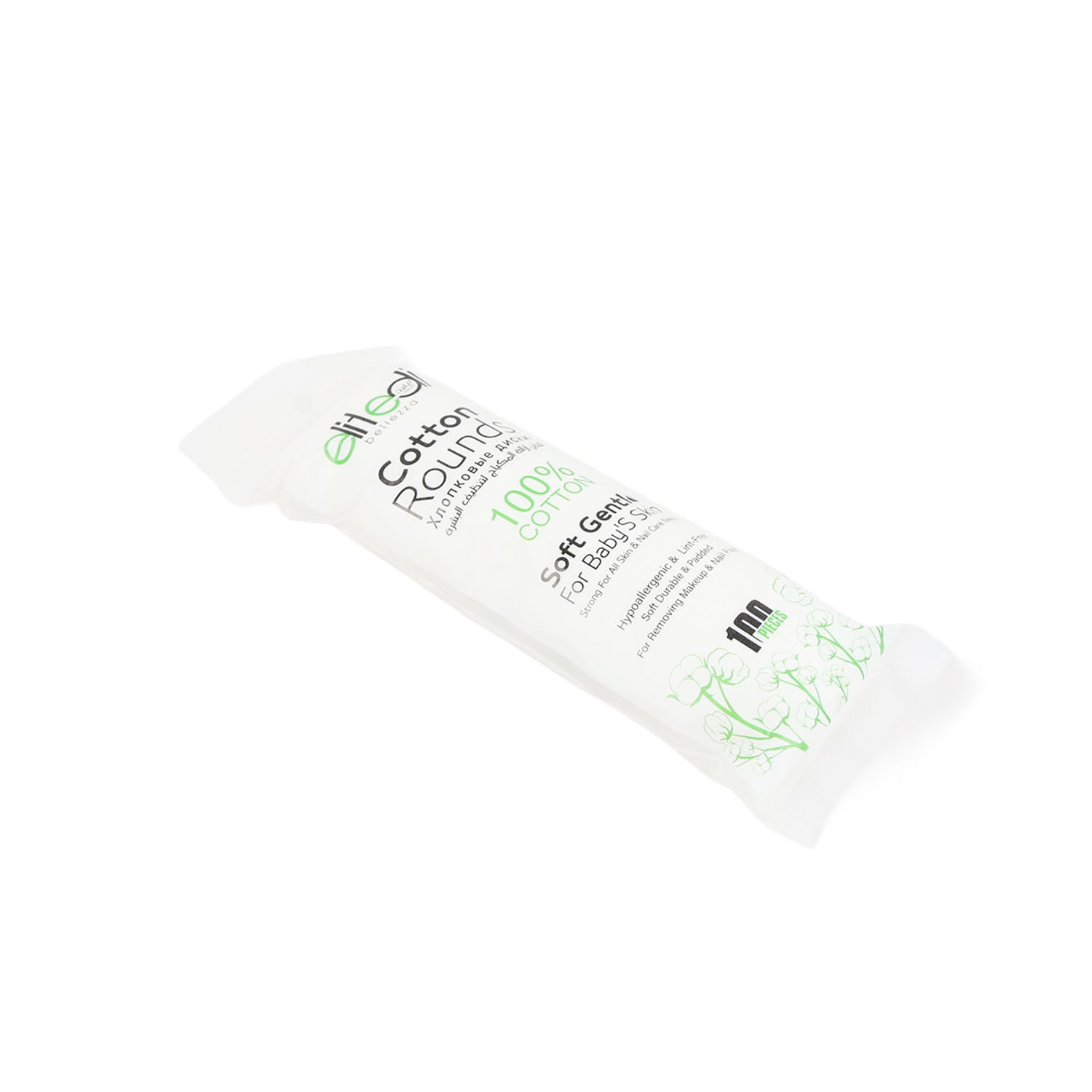Cotton rounds pack, 100% cotton, soft gentle for Baby's Skin, 100 pieces
