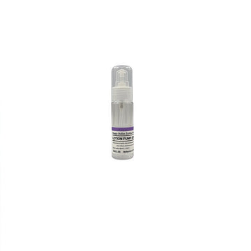 50 ml lotion pump spray bottle with translucent body and spray nozzle, clear cap
