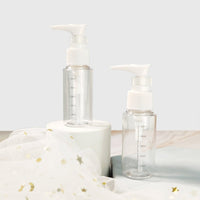 50ml Plastic Pump Bottles - Travel & Home Use - MIDI