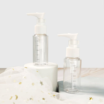 50ml Plastic Pump Bottles - Travel & Home Use - MIDI