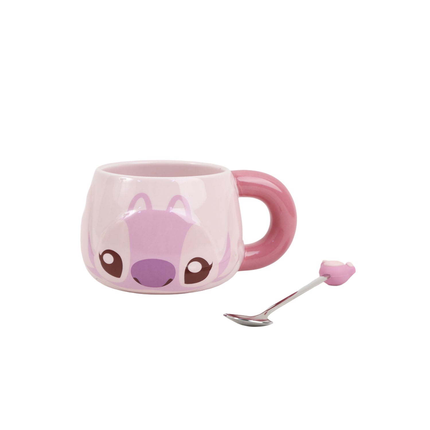 Stitch Big Belly Cup Powder,Gift box with spoon