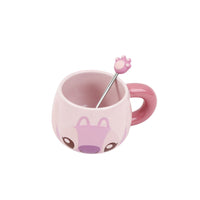 Stitch Big Belly Cup Powder,Gift box with spoon