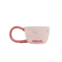 Angel long handle coffee cupSize：10*16.5*7cm