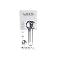 Retail package for a handheld fan with digital display