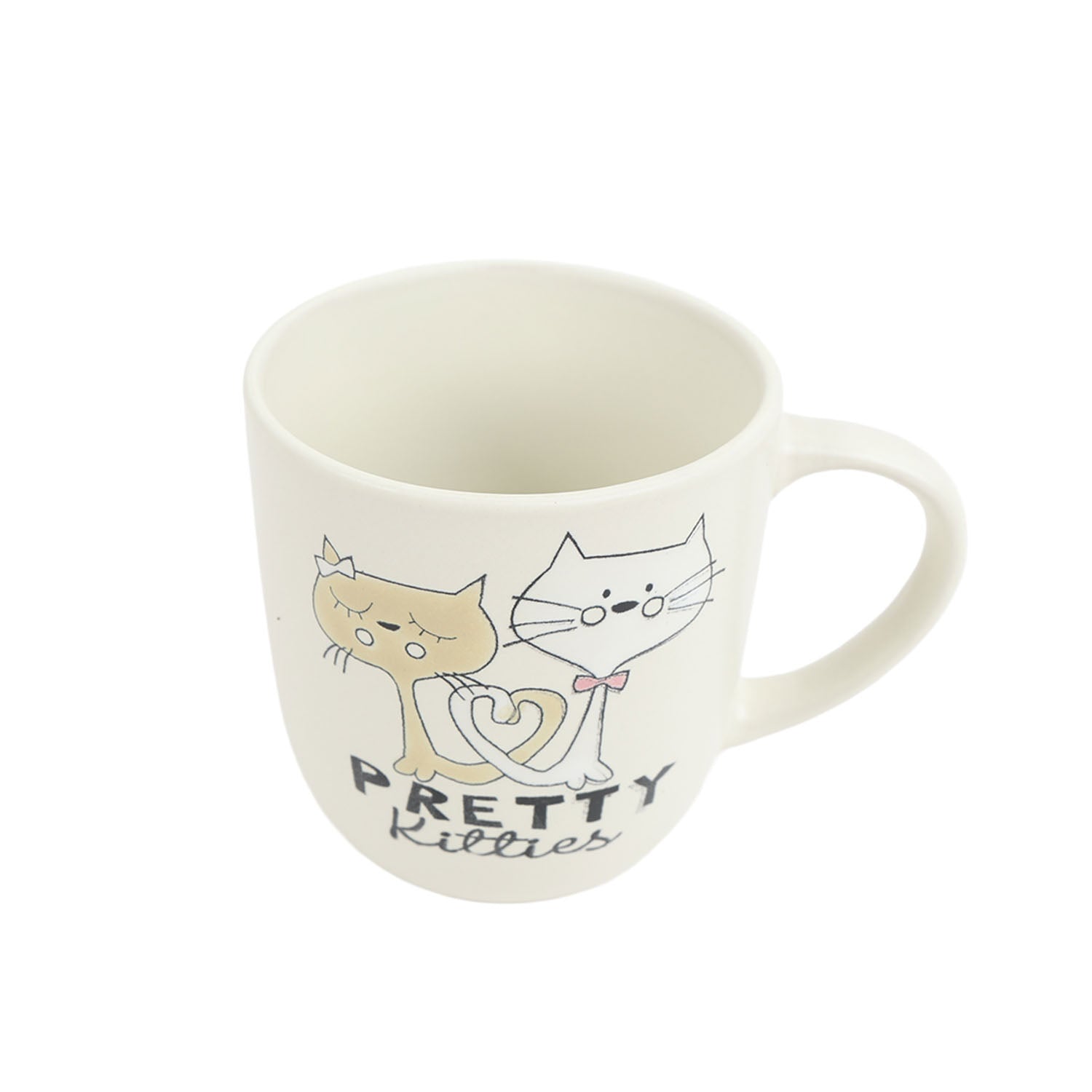 Ceramic cup with Pretty Kitties design