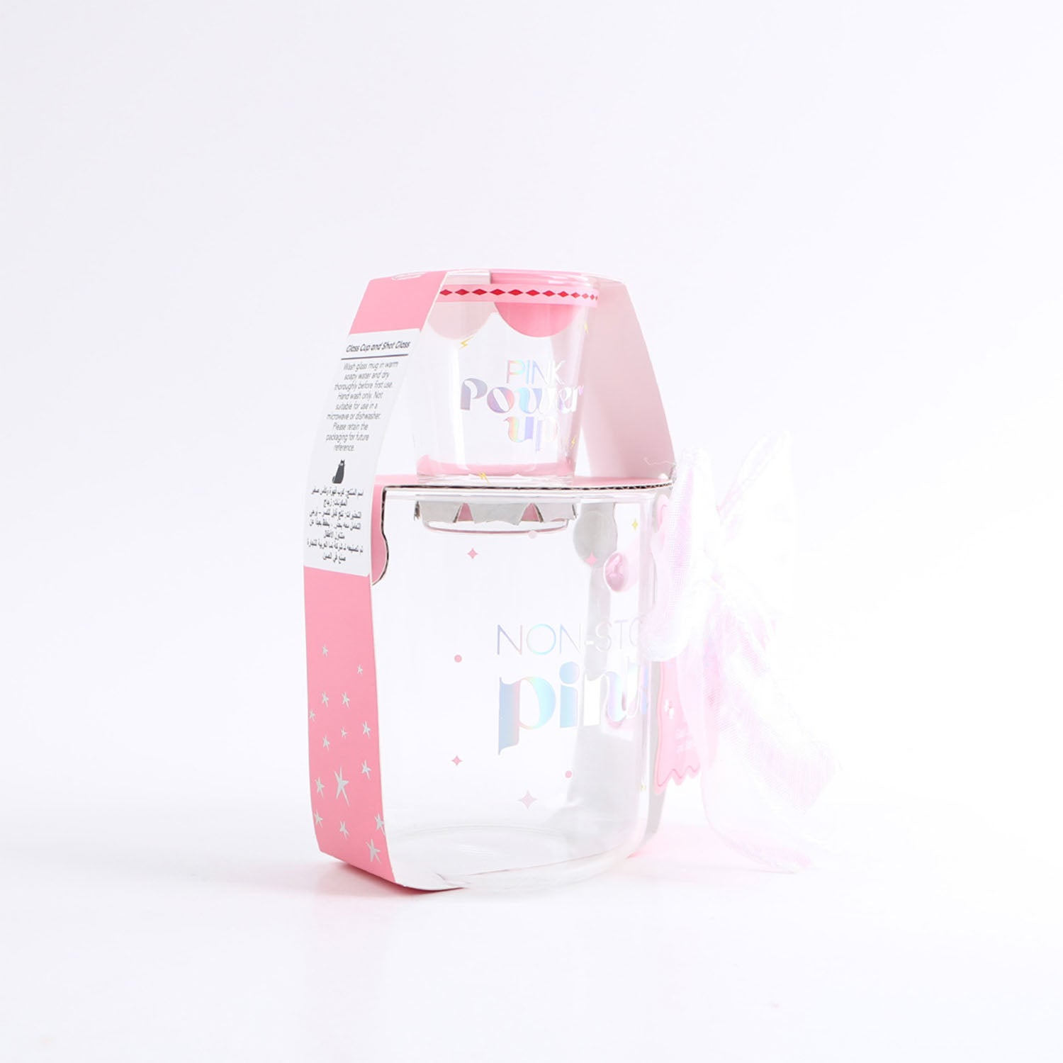 glass coffee mug,1pc shot glass ribbon bow