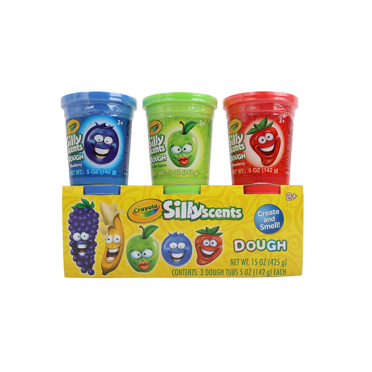 CRAYOLA SILLY SCENTS 3 X 5 OZ SCENT DOUGH COOR BOX