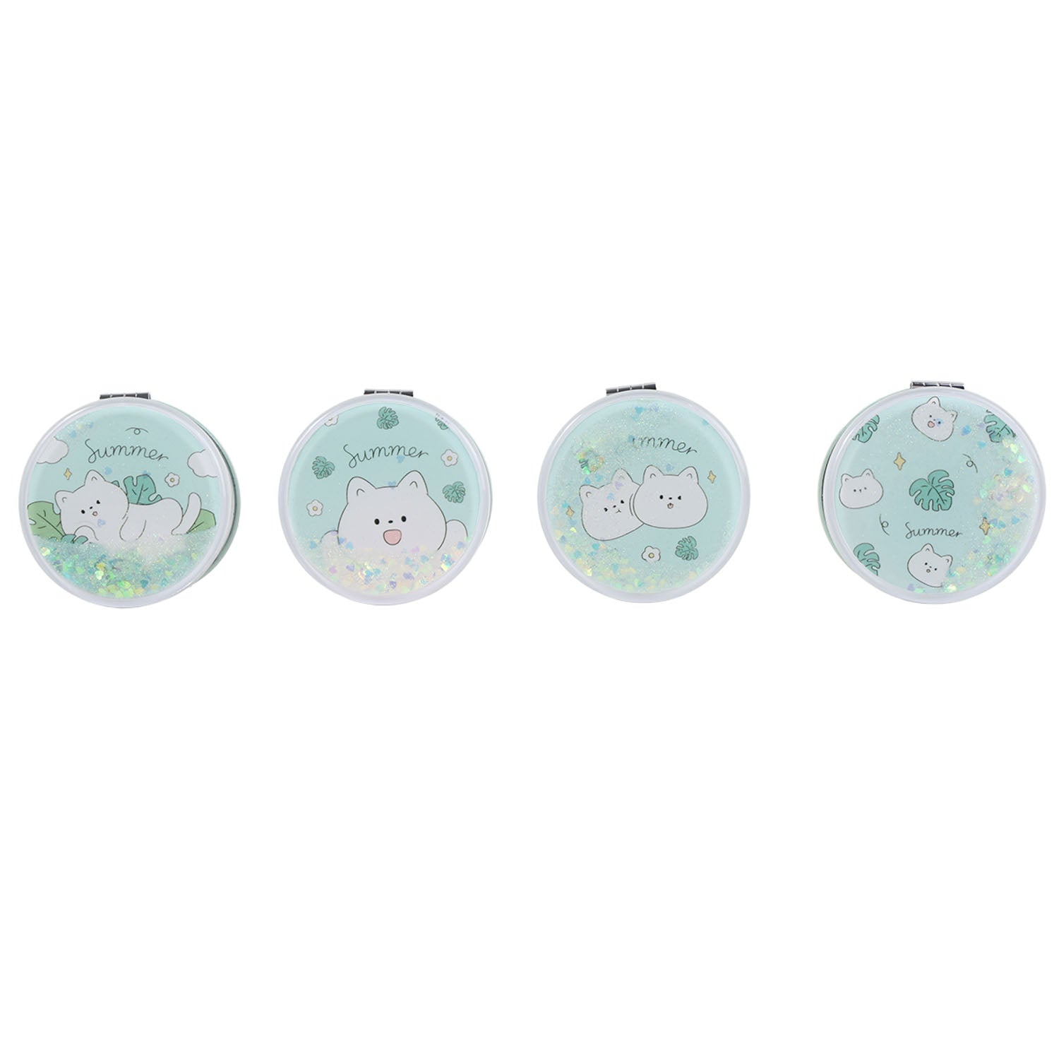 MK QUICKSAND ROUND MIRROR/CUTE CAT SUMMER SERIES
