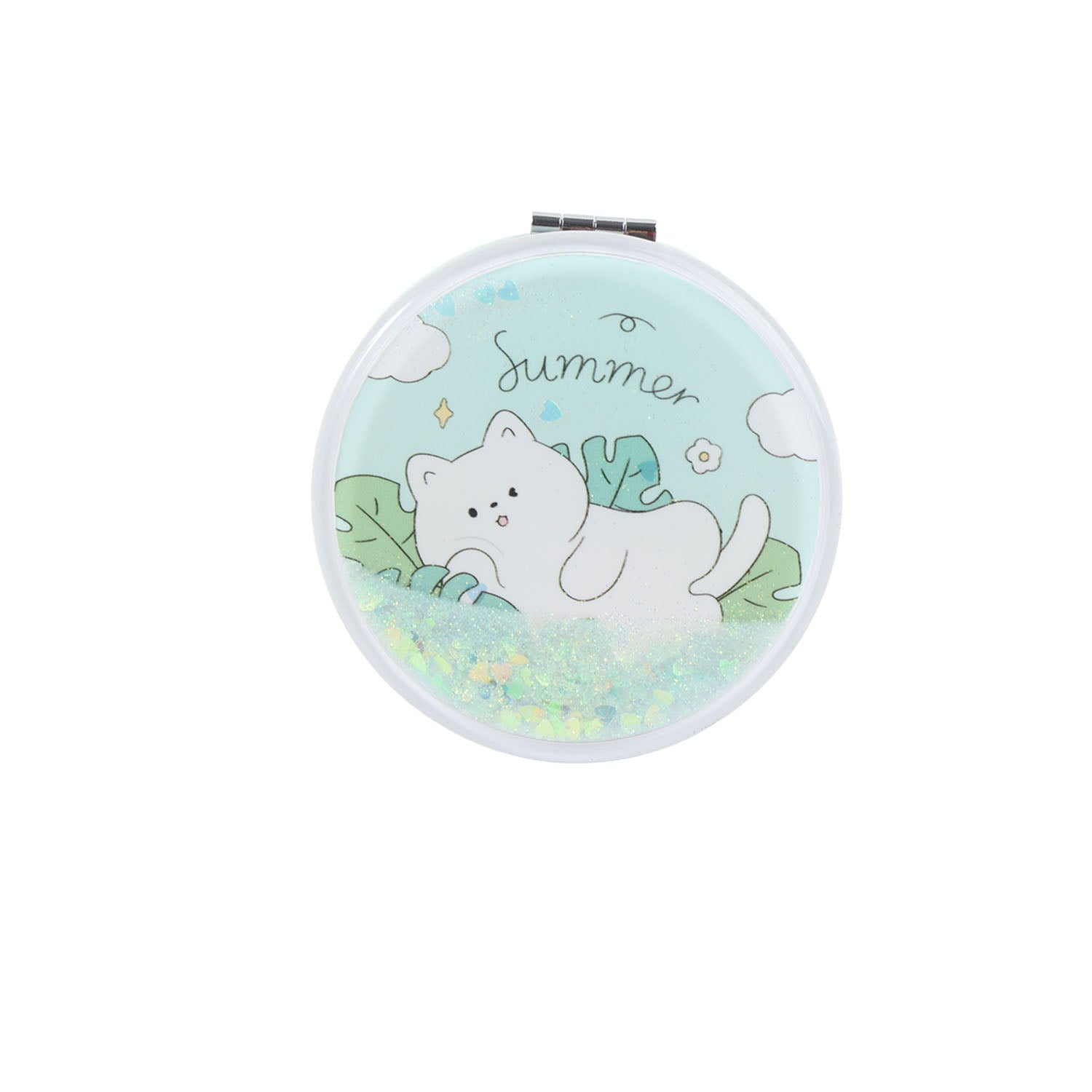 MK QUICKSAND ROUND MIRROR/CUTE CAT SUMMER SERIES