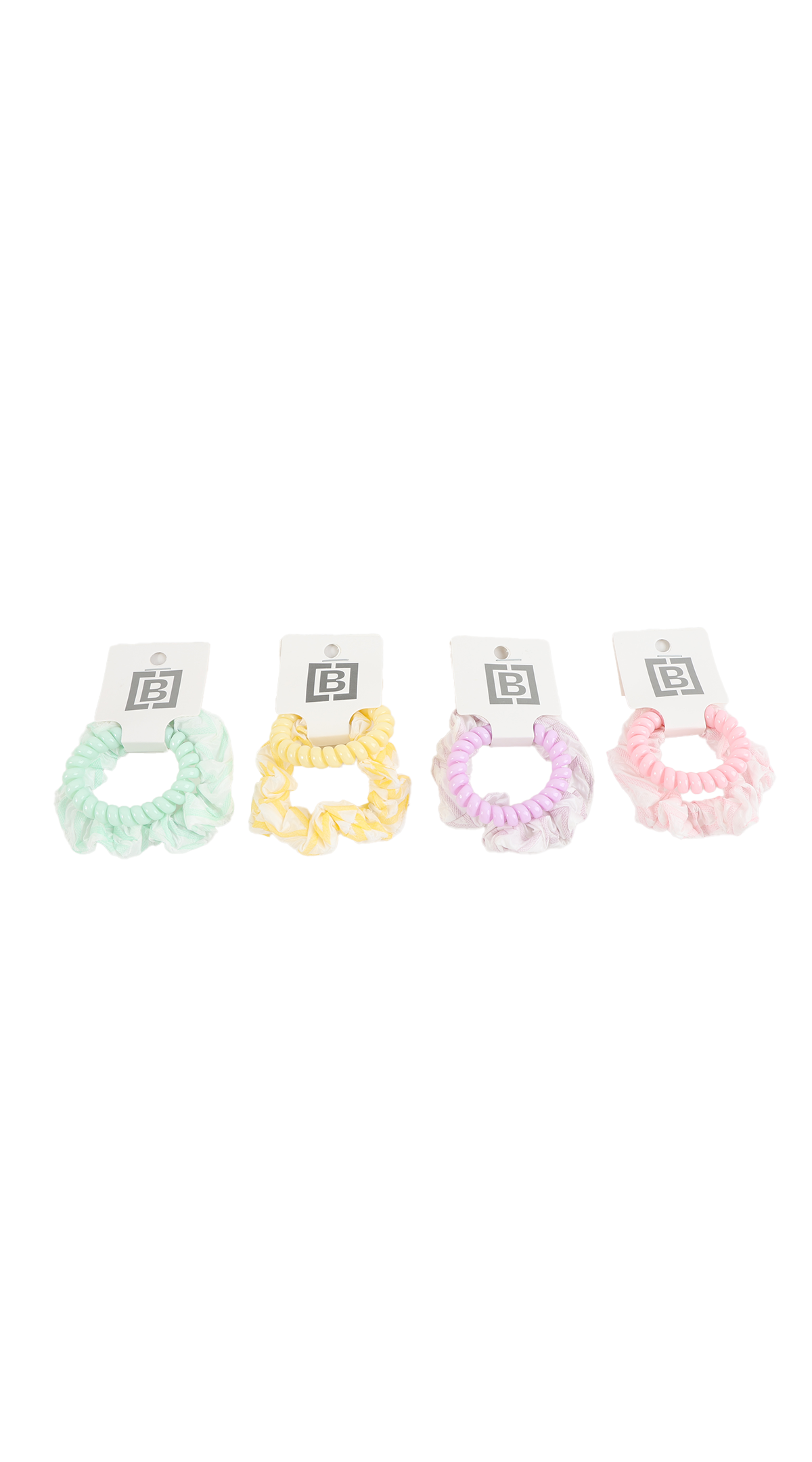 Elegant Hair Ties - 4 Pastel Colors Set