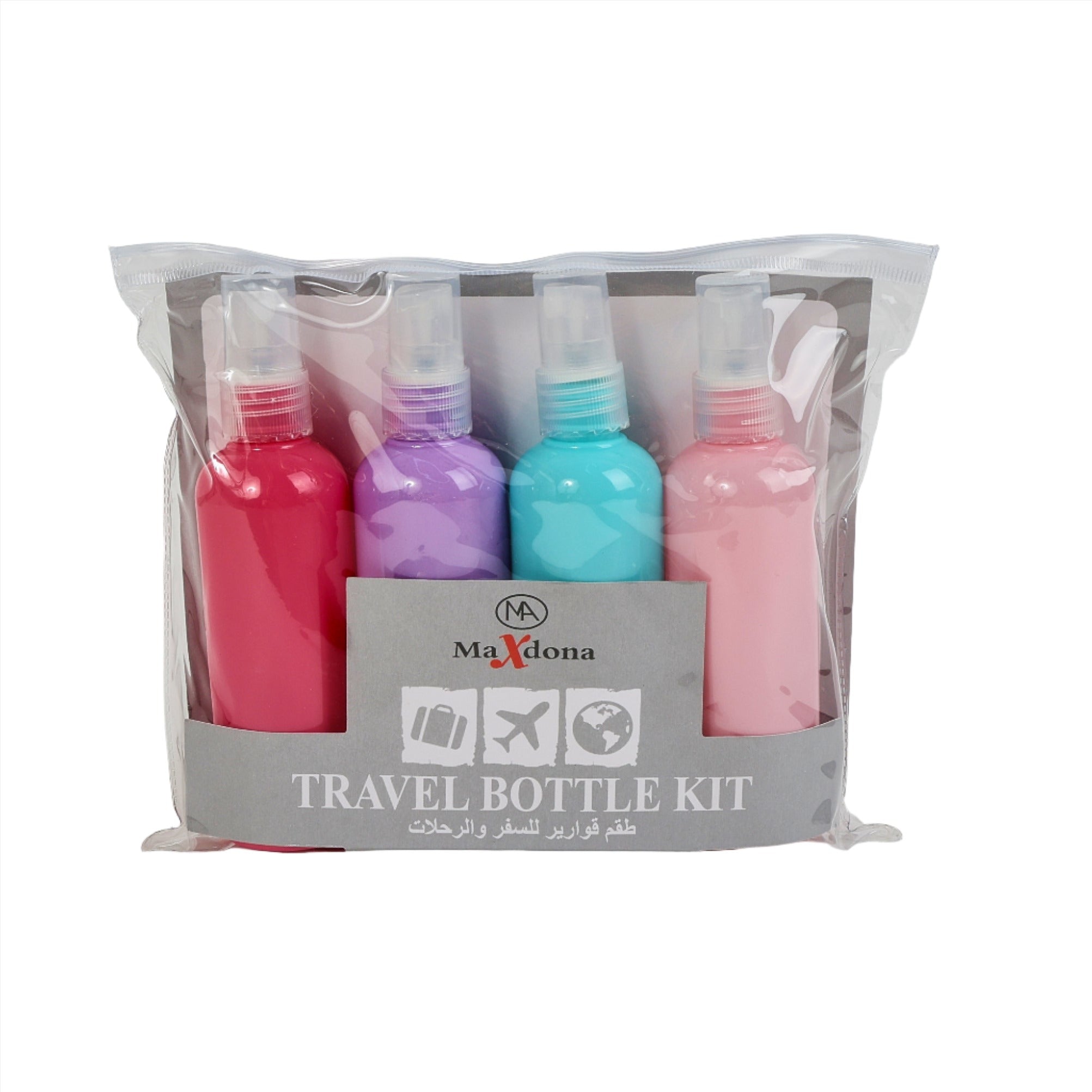 Travel bottle 4sets pink blue/Mixed