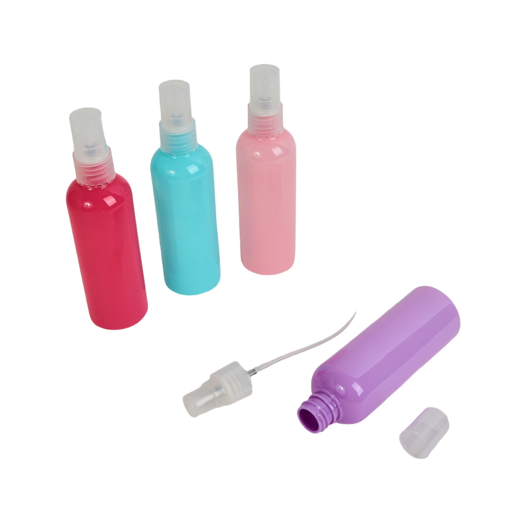 Travel bottle 4sets pink blue/Mixed