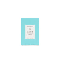 Women's perfume box in turquoise with front label and 30 ml size