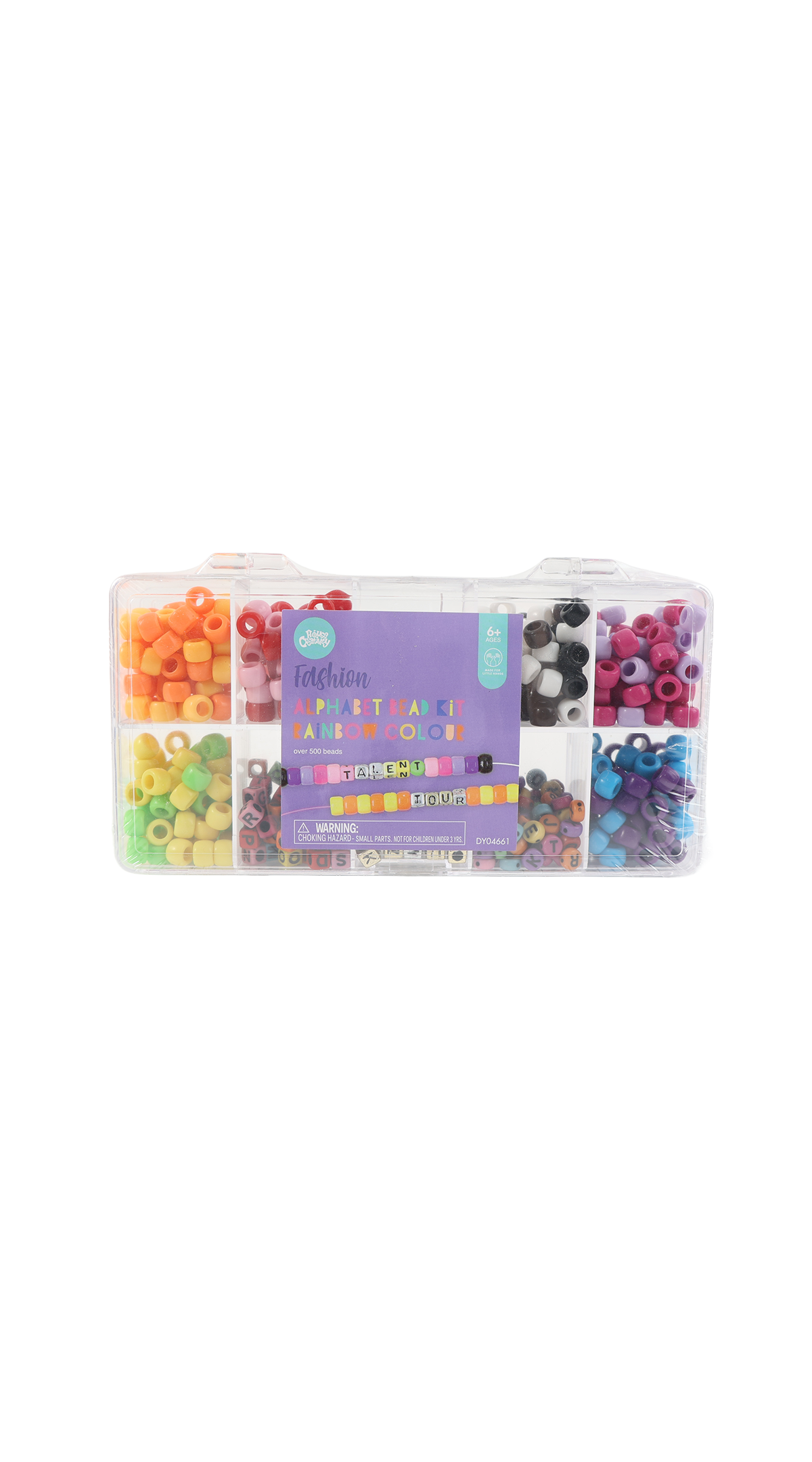 alphabet bead kit rainbow colour