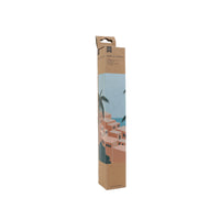 Paint-by-number craft kit in cardboard box with colorful beach artwork