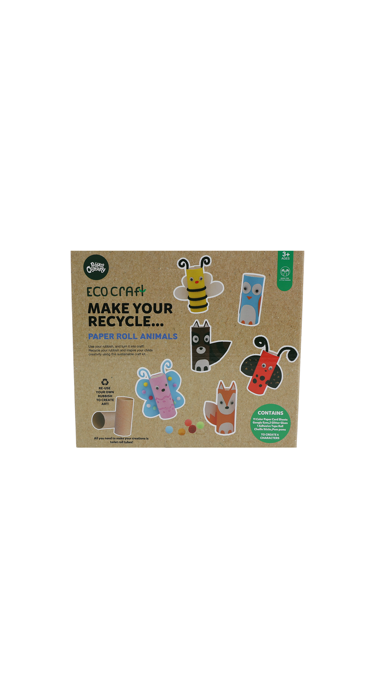 Paper Roll Animals 23*20.5*5CM 1set