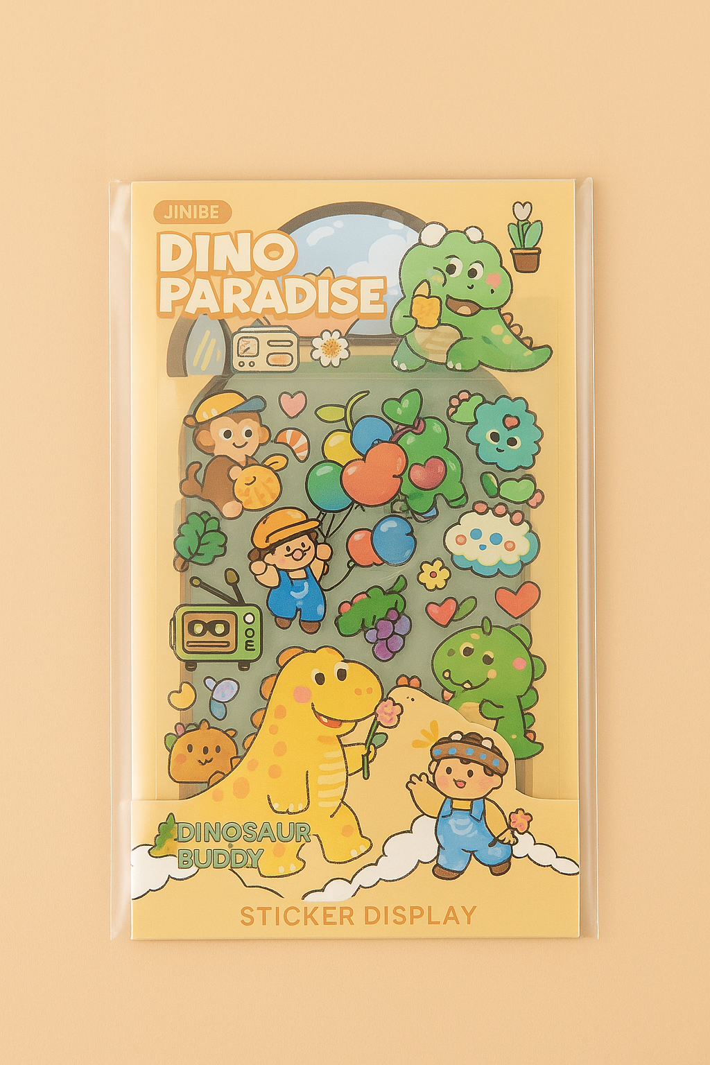 Dinosaur Paradise Stickers - 8 Sheets