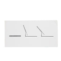 Wireless keyboard for iPad hinge and side rod parts, slim metal pieces