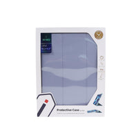 WIWU protective iPad case retail box, blue folio cover shown