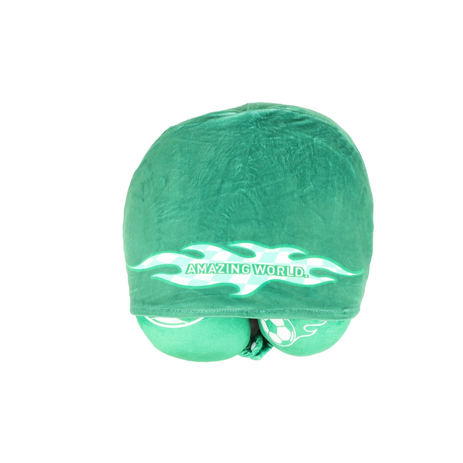 وسادة على شكل حرف U-Happy Football Series Hooded U-Shaped Pillow