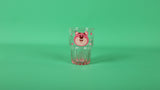 Disney strawberry Bear glass vertical double section cup