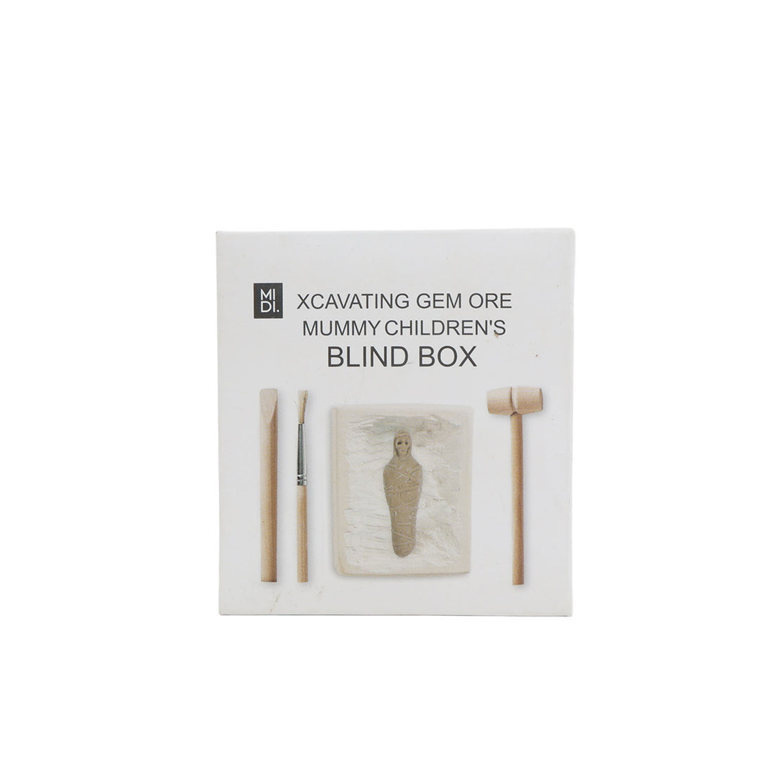 Children's excavating gem ore blind box with mummy block and wooden tools