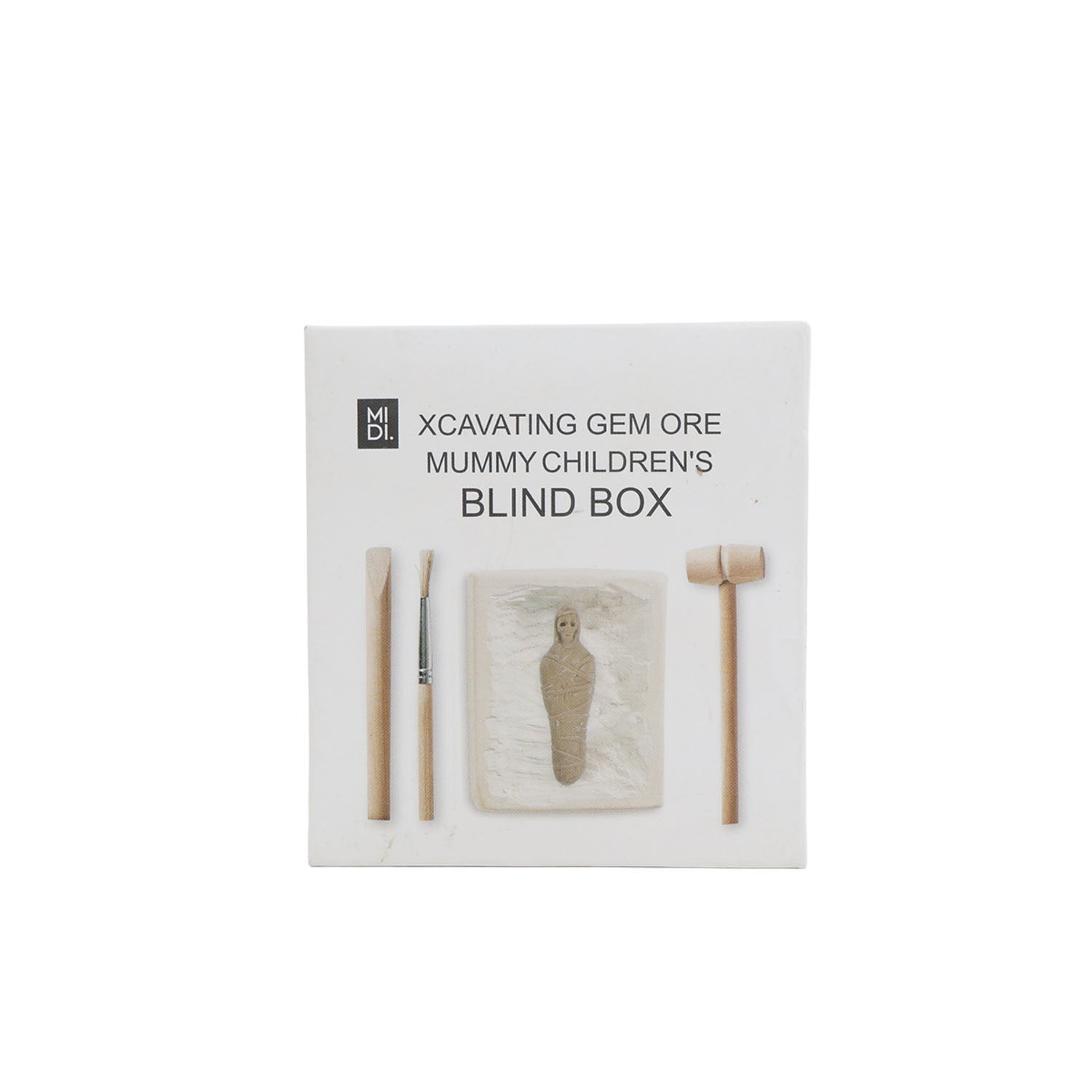 Children's excavating gem ore blind box with mummy block and wooden tools