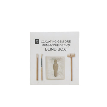 Children's excavating gem ore blind box with mummy block and wooden tools