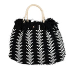 Mori knitted large canvas shoulder bag/mix