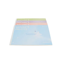 Pastel painting book with Nature's Palette cover, blue and pink tones, A4 size