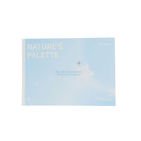 Blue pastel picture book cover with Nature's Palette text and star sparkle motifs