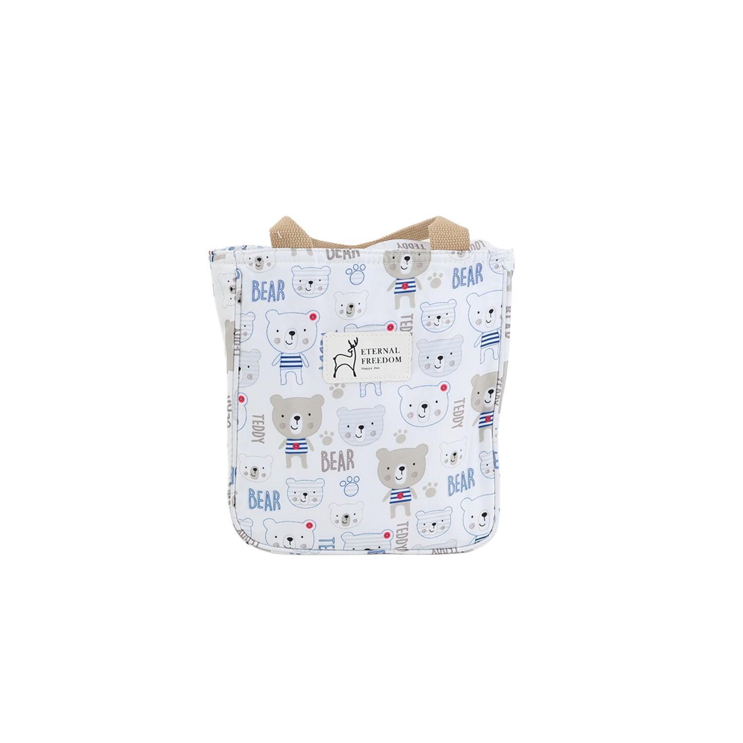 Insulated Lunch Bag with Cartoon Animal Prints 4