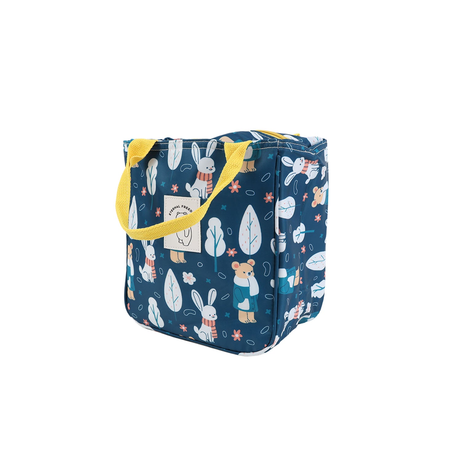Insulated Lunch Bag with Cartoon Animal Prints 7
