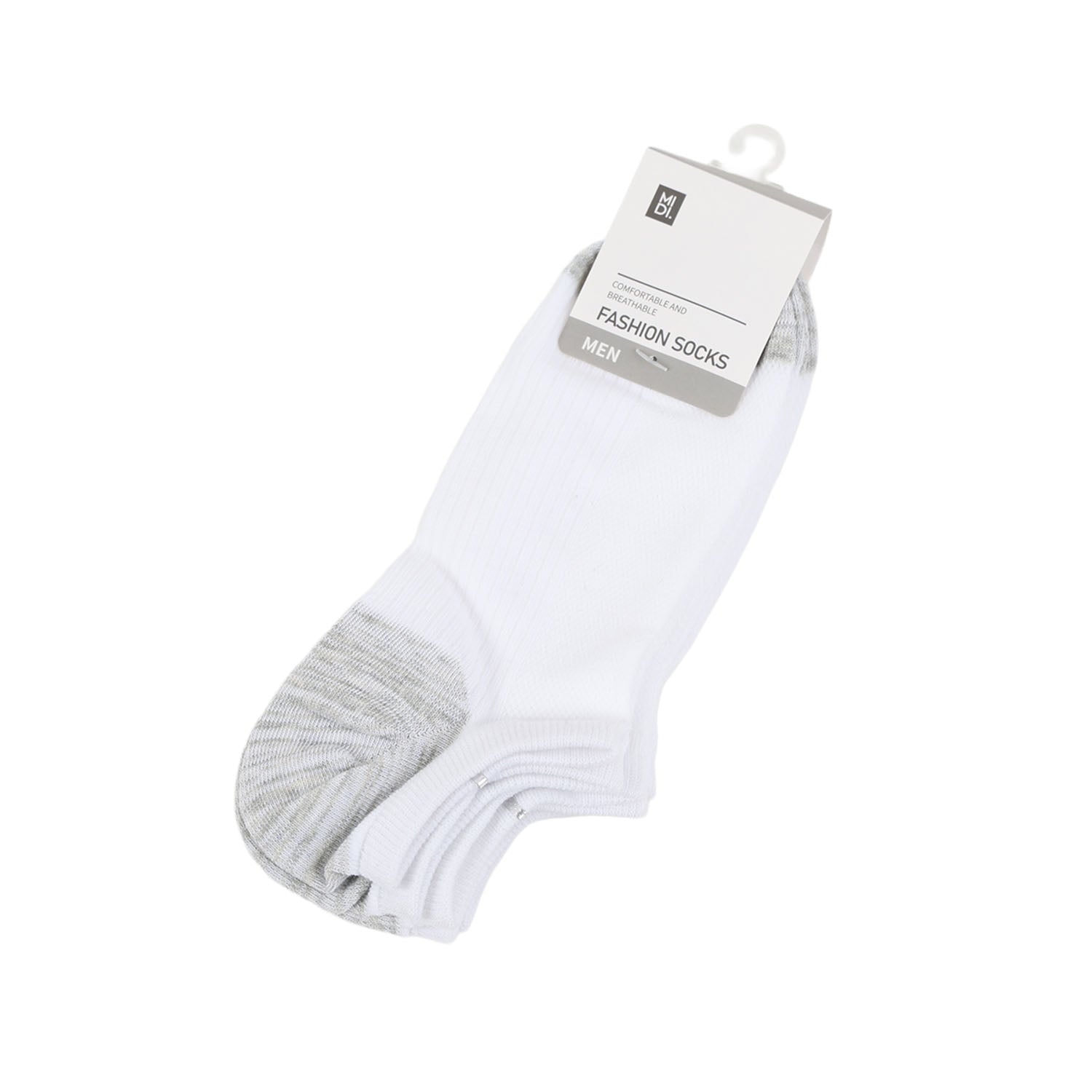 Simple contrast color men's socks 3 pairs/mixed