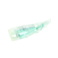 Aloe vera soothing gel bottle lying down, green translucent body, 260 g