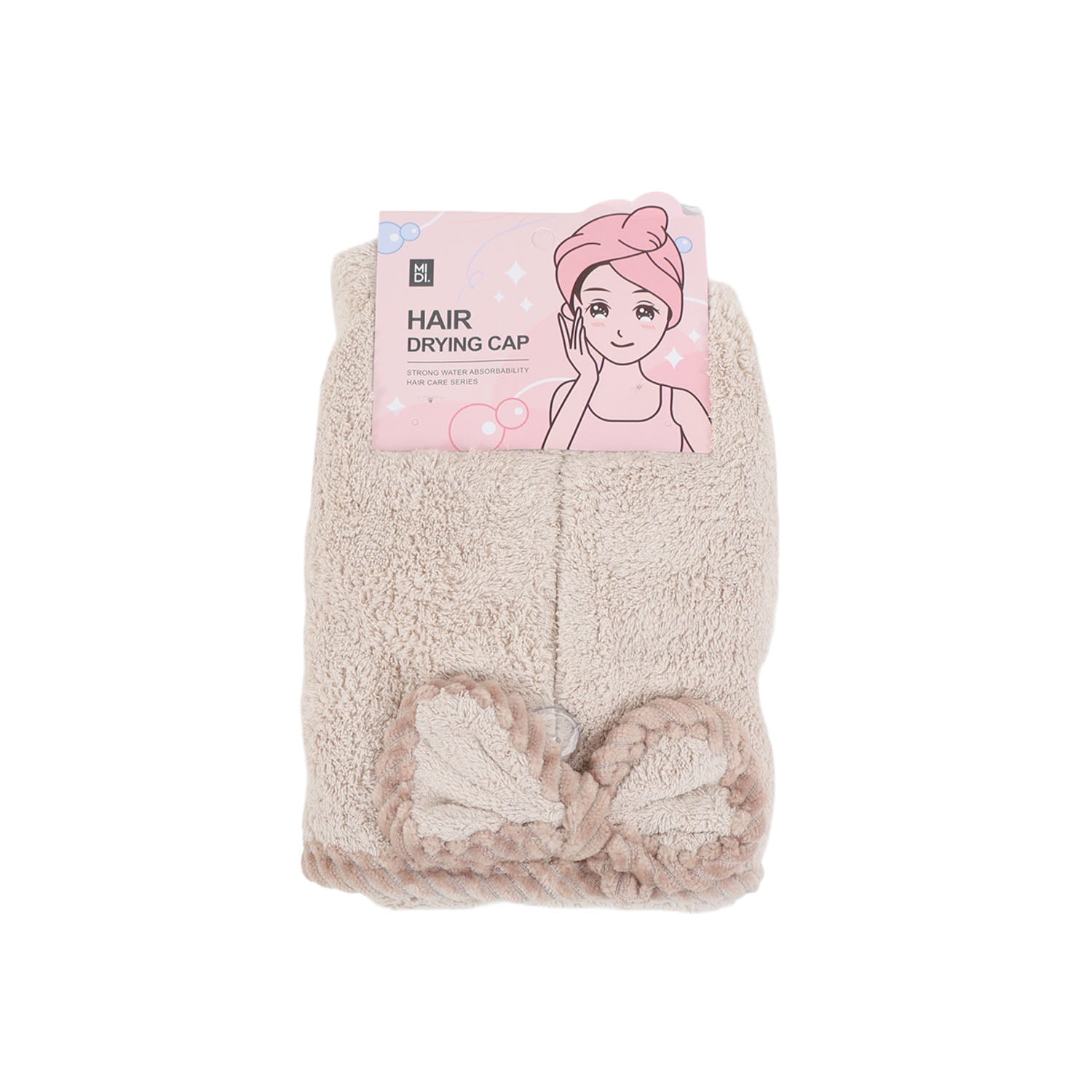 Simple bow dry hair hat/mixed