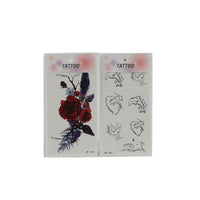 Fashion Rose Dolphin tattoo sticker/mixed